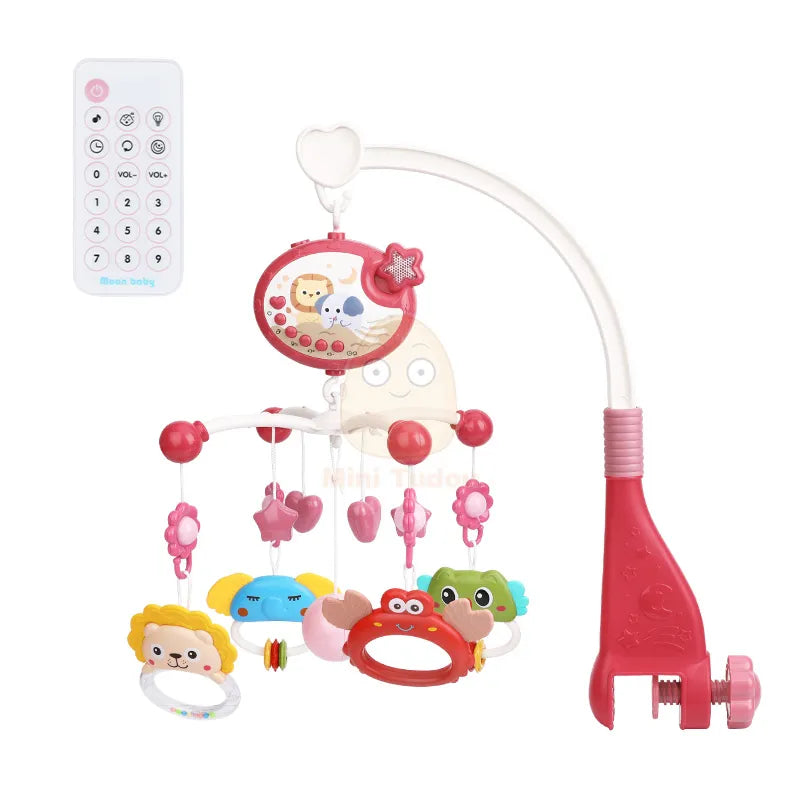 Baby projector mobile with soft melody options, an essential nursery accessory and baby gift