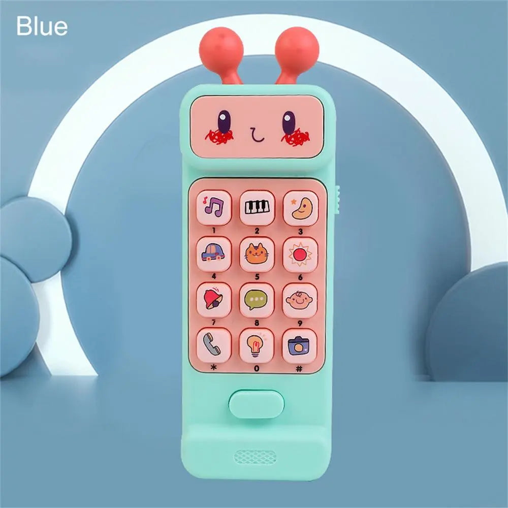 Sleeping aid baby toy, a musical phone with gentle melodies and lights for infants and toddlers.