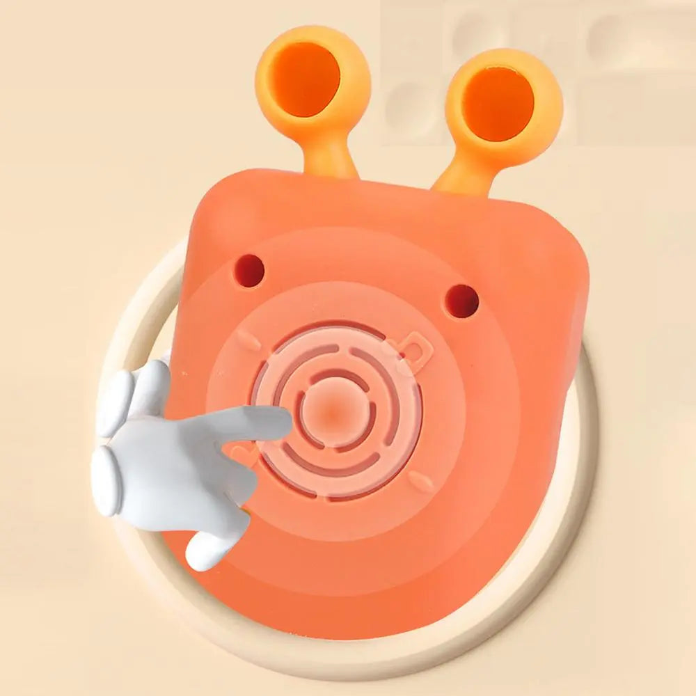 Infant development toy: musical phone teether with interactive buttons and flashing lights.