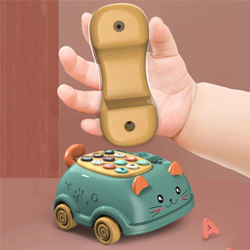 Baby Musical Piano Phone Toy with colorful buttons, early learning, educational, for toddlers