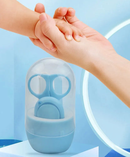 Baby nail clipper from the health kit, designed with a small curve for tiny fingers and toes