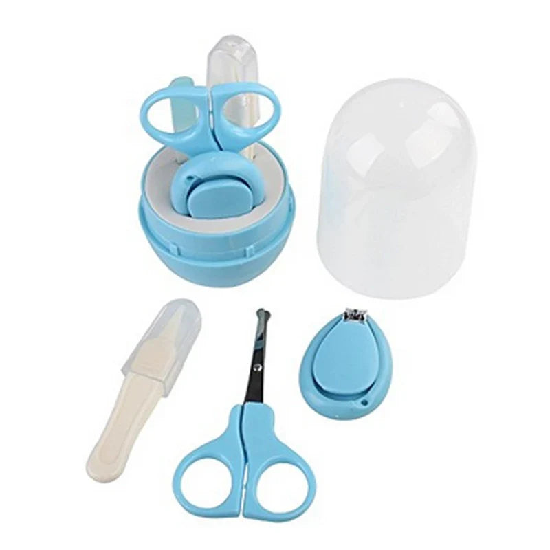 Baby nail care kit in its protective case, ready for travel and convenient infant grooming