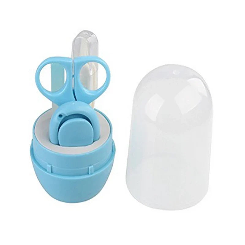 Baby nail scissors (rounded tips) and baby clippers (ergonomic) from the comprehensive care kit