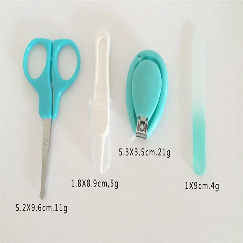 Essential baby nail care tools for newborns, including safety scissors, clippers, and soft tweezers
