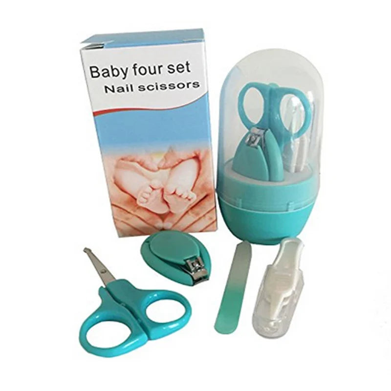 Blue-cased baby nail care kit, designed for optimal baby hygiene and grooming safety