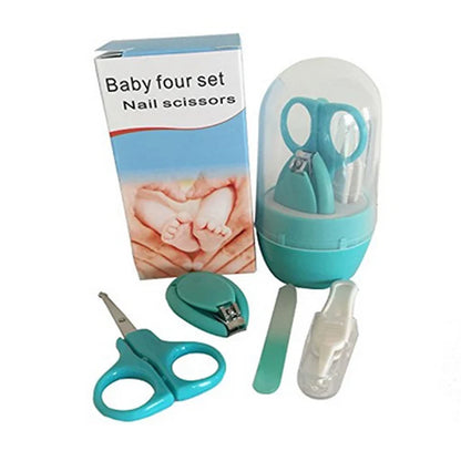 Blue-cased baby nail care kit, designed for optimal baby hygiene and grooming safety