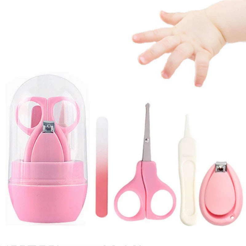 Newborn baby grooming kit with specially designed small nail scissors for safe infant nail trimming