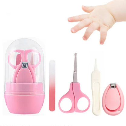 Newborn baby grooming kit with specially designed small nail scissors for safe infant nail trimming