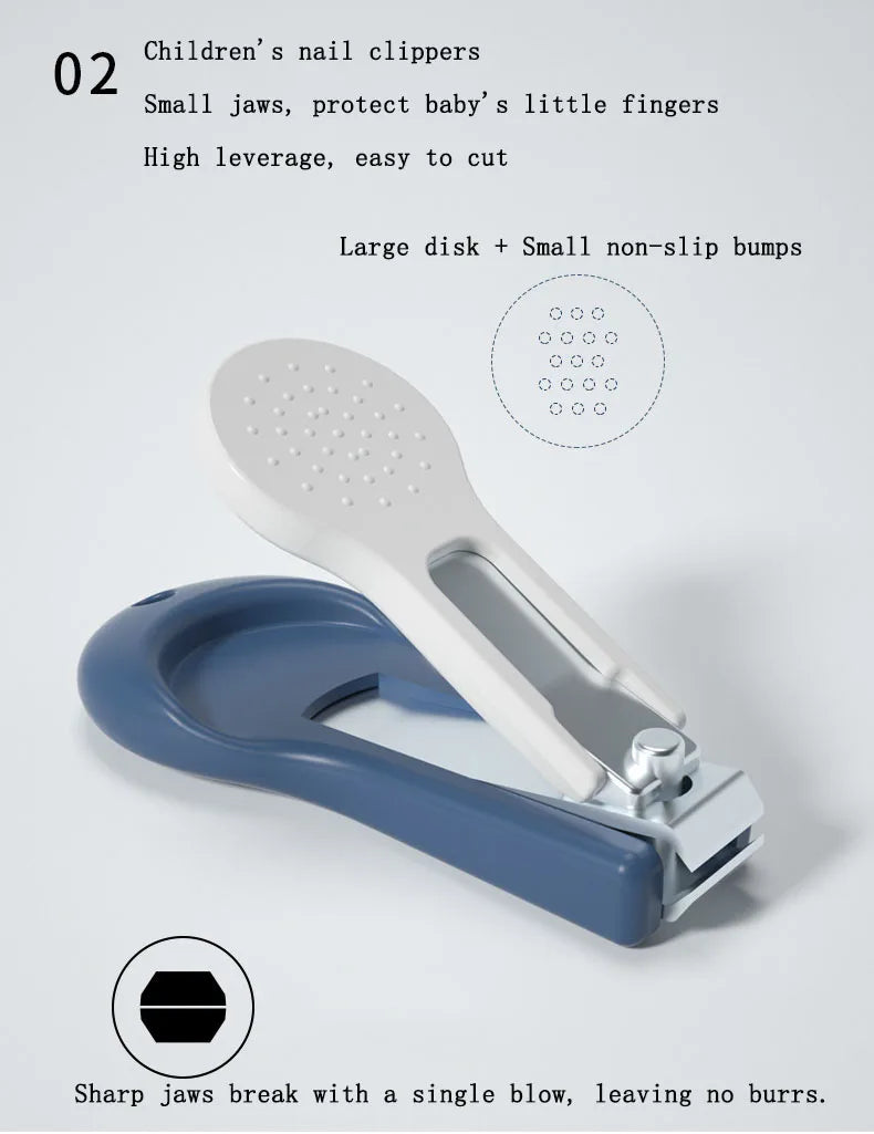 Compact baby nail care kit, travel-friendly for infant grooming on the go.