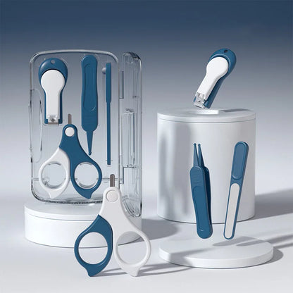 Infant nail clipper set, a newborn essential for precise and gentle baby nail trimming.