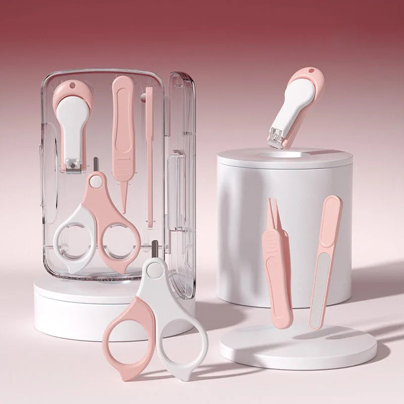 Baby nail sharpener/file from a comprehensive infant nail care essentials set.