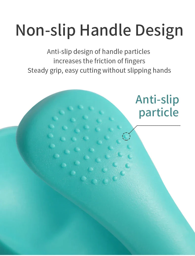 Baby nail clippers with a protective cover and magnifier, a key tool for newborn safety and hygiene.