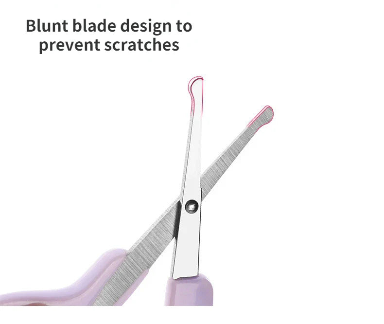 Infant health essential: Curved blade baby nail clippers for gentle and effective trimming.