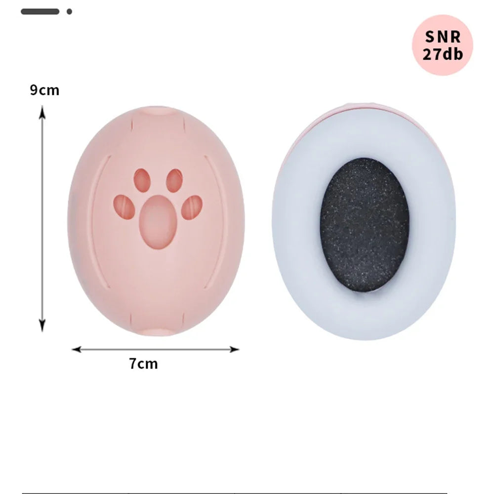 Blue baby noise protection earmuffs, designed for comfort and effective hearing safety.