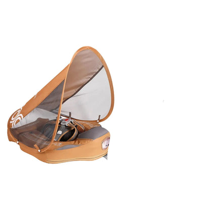 Detailed image of the 5-point harness on the baby non-inflatable swim float