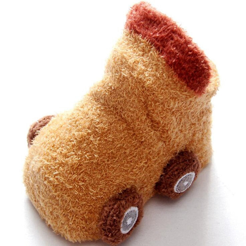 Colorful non-slip cartoon car socks, premium anti-slip baby attire for crawling and walking stages