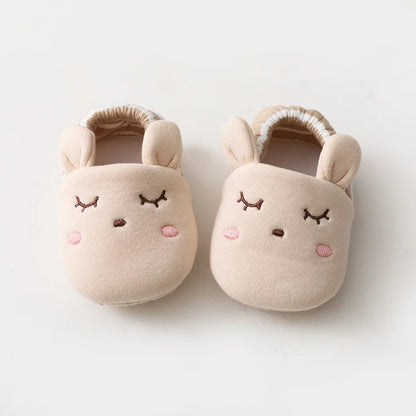 Infant non-slip floor shoes, dalmatian dog print, soft sole and lightweight for baby's feet