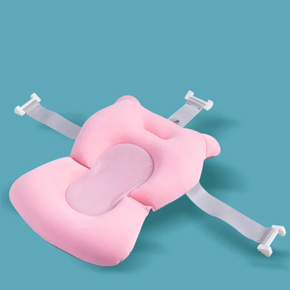 Detailed view of a durable non-slip star baby bath support mat for optimal safety