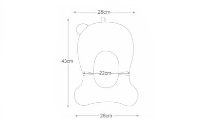Star pattern non-slip baby bath support, ensuring safety and comfort for newborns