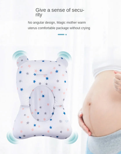 Soft-touch non-slip star bath mat for infants, enhancing baby safety during bathing