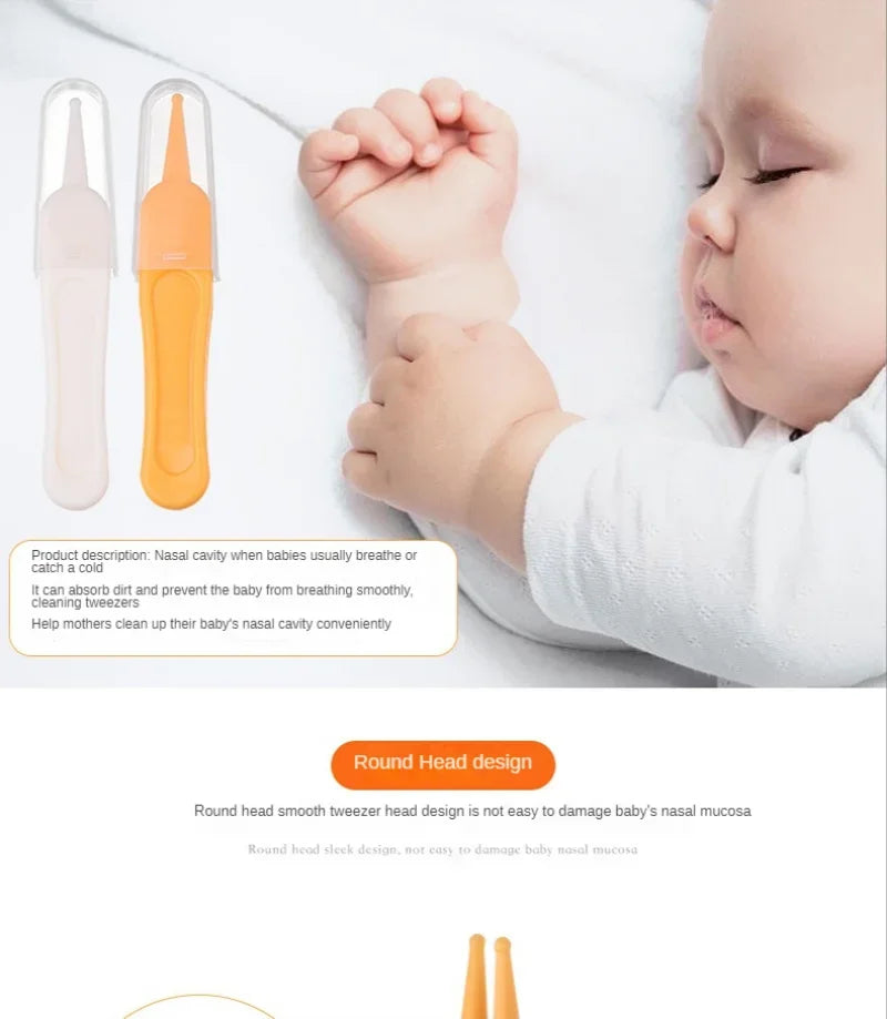 High-quality baby nose cleaning tweezer for sanitary snot and earwax extraction, baby grooming aid.