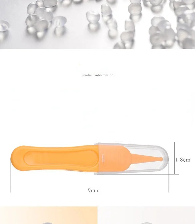 Effective baby nose cleaning tweezer tool, simplifying snot and earwax removal for infants.
