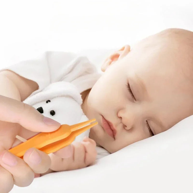 Infant safety nose cleaning tweezer for newborns, designed for baby hygiene and congestion relief.