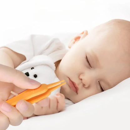 Infant safety nose cleaning tweezer for newborns, designed for baby hygiene and congestion relief.
