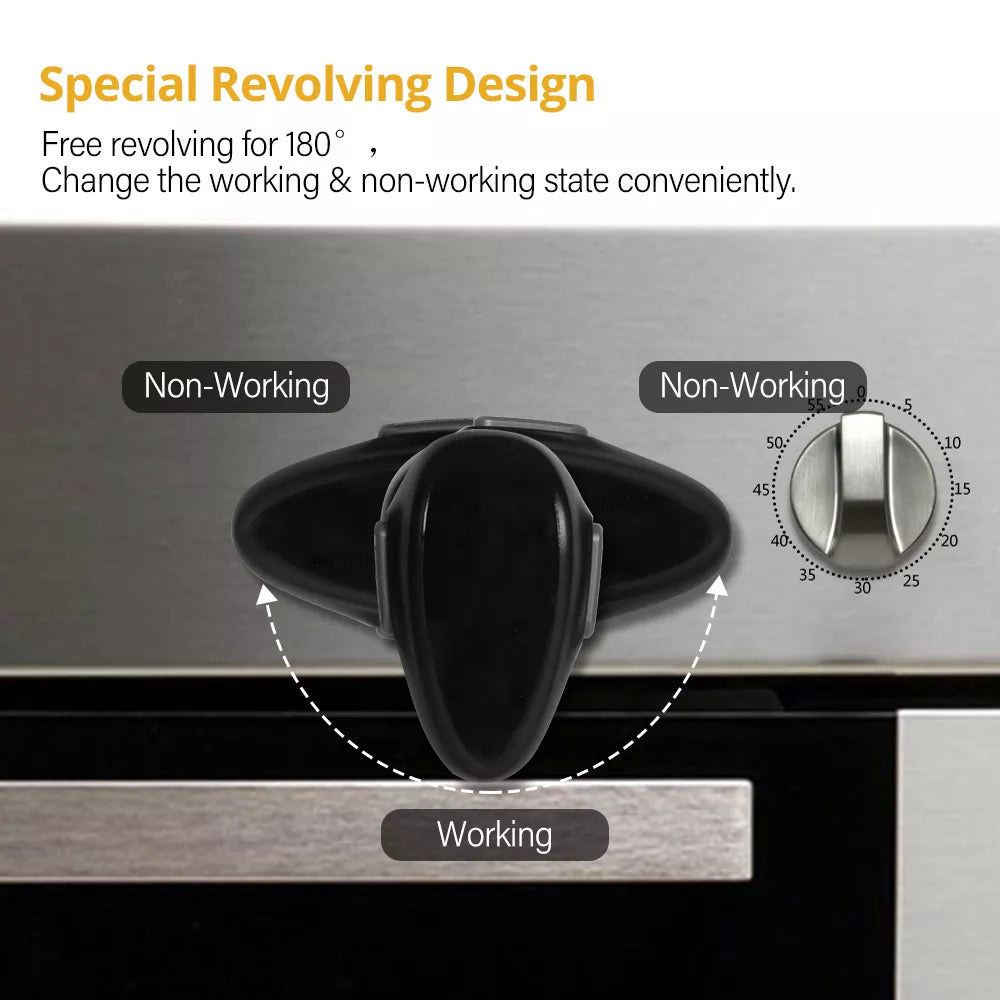 White baby oven lock, child proofing solution for kitchen hazards, easy to use