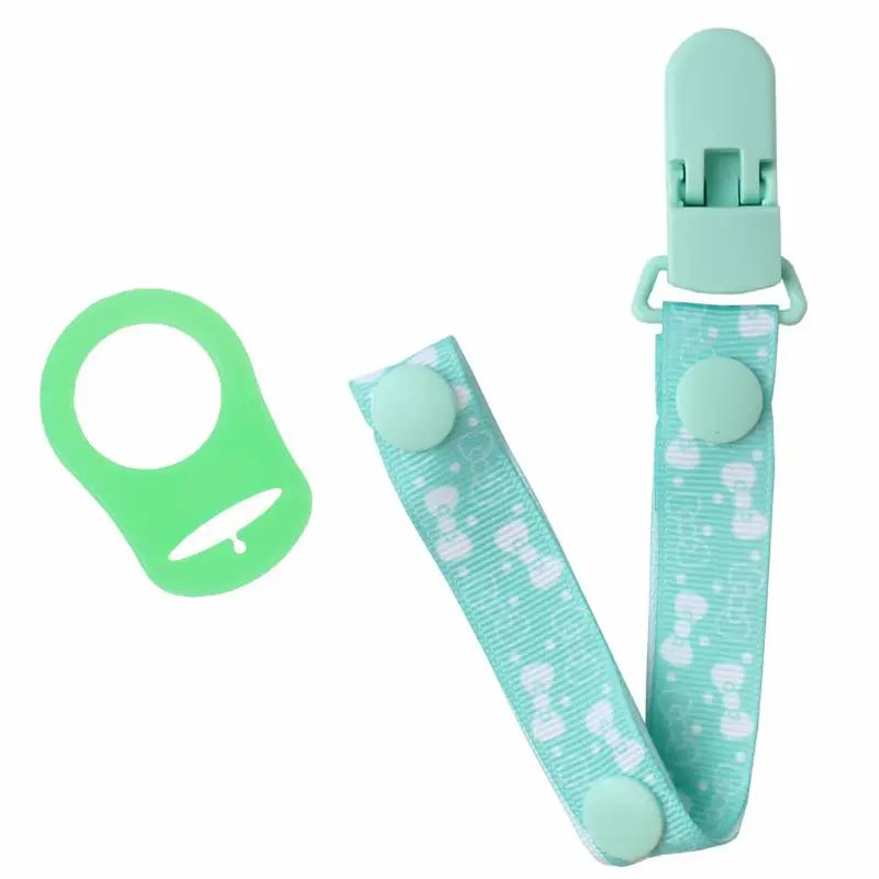 Set of pacifier clips with strong clasps and MAM adapters, ensuring soothers don't get lost.