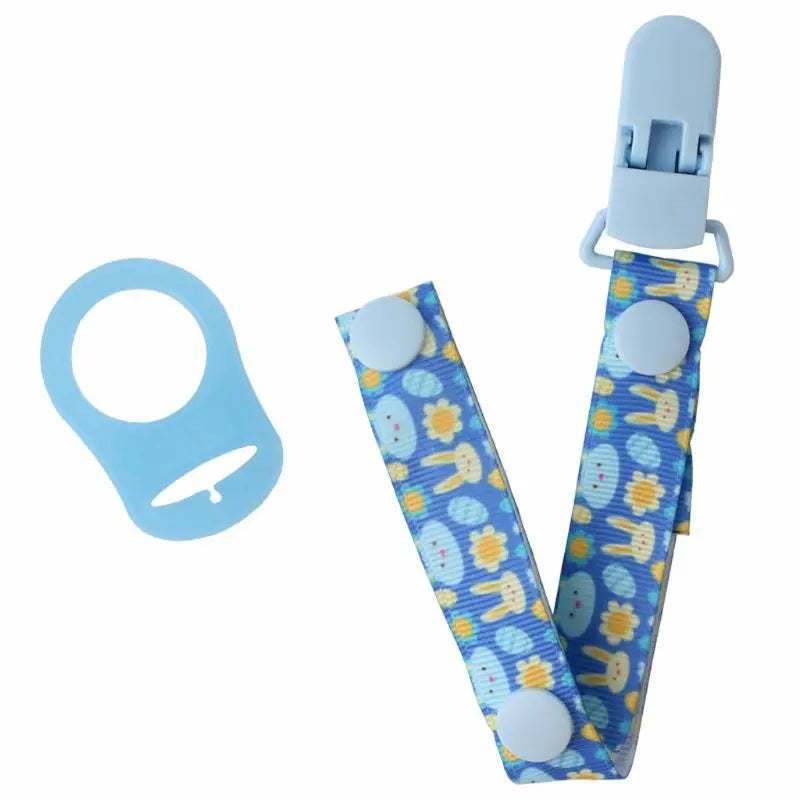 Baby dummy clip with a MAM compatible ring, essential anti-drop soother holder for easy access.