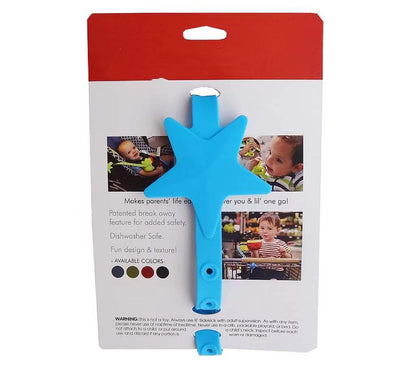 Non-toxic silicone pacifier clip and teether holder strap for baby newborn