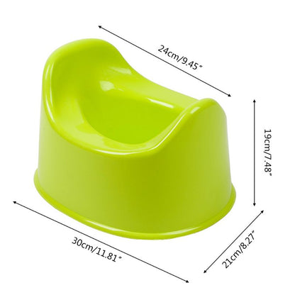 Potty training toilet seat for infants and toddlers, simple, functional design.