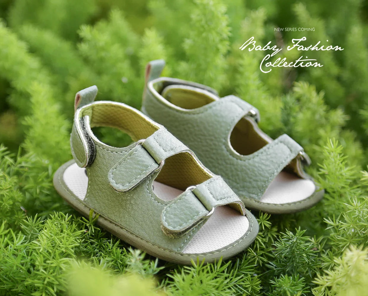 Unisex baby PU leather anti-slip sandals, perfect soft sole crib shoes for summer
