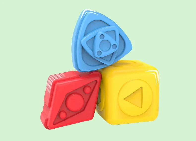 Baby Rainbow Shape Sorter with star, circle, square shapes for toddlers