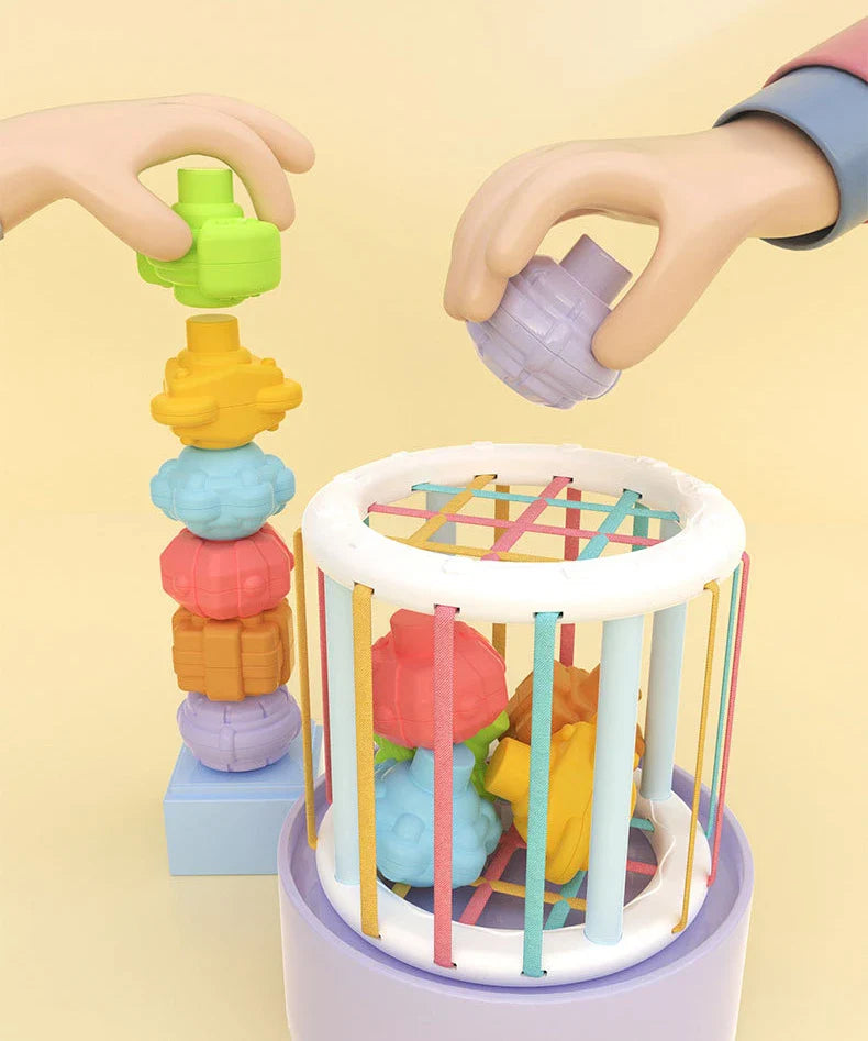 Gift-wrapped Baby Rainbow Shape Sorter, perfect kids gift for early development