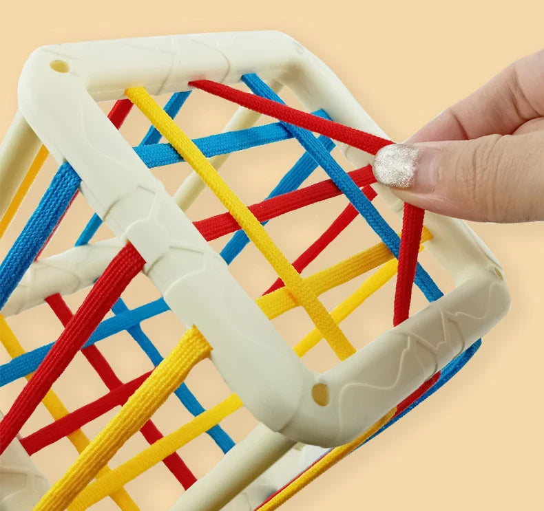Baby Rainbow Shape Sorter with wooden shapes, eco-friendly early learning toy