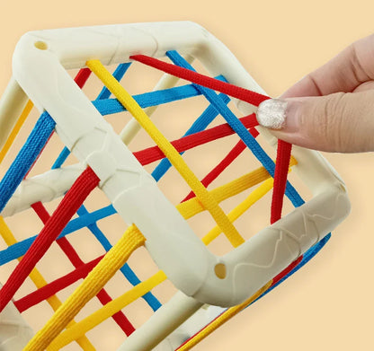 Baby Rainbow Shape Sorter with wooden shapes, eco-friendly early learning toy