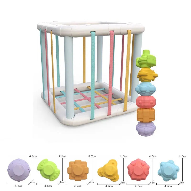 Different angles of Baby Rainbow Shape Sorter, a comprehensive view of the toy