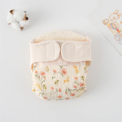 Organic cotton reusable training pants, safe and gentle on baby's sensitive skin