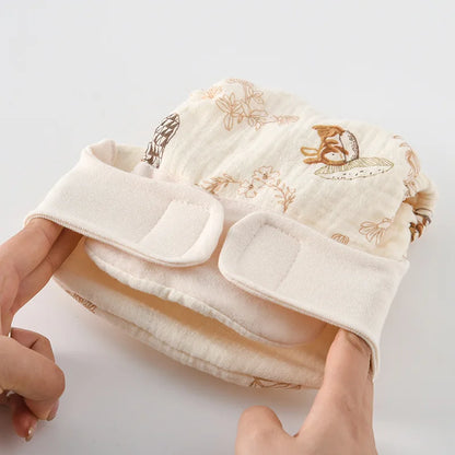 Toddler wearing soft, breathable reusable training pants, perfect for potty training