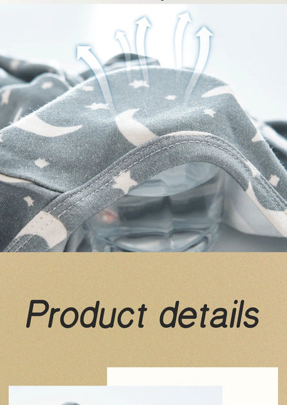 Soft newborn outfit, bamboo cotton romper, detail of round neckline, comfortable for delicate skin