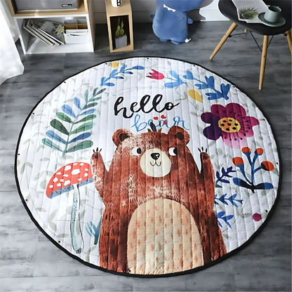 Baby's Animal & City Play Mat for tummy time, soft and anti-slip kids playmat
