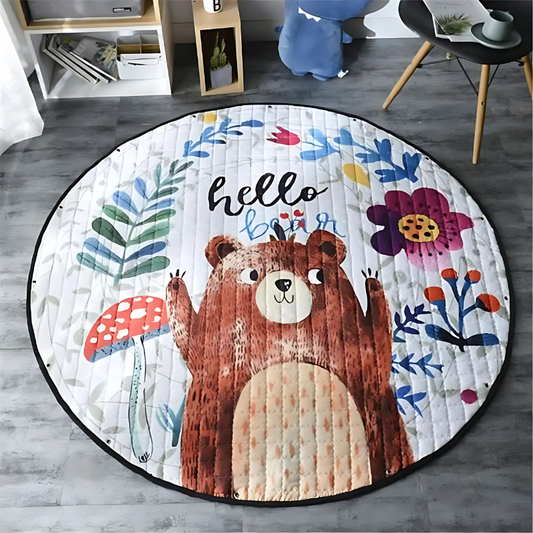Baby's Animal & City Play Mat for tummy time, soft and anti-slip kids playmat