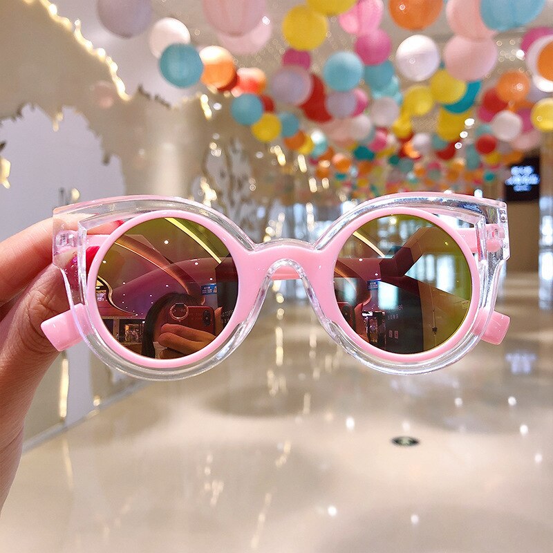 Toddler fashion anti-radiation sunglasses, durable UV eye protection.