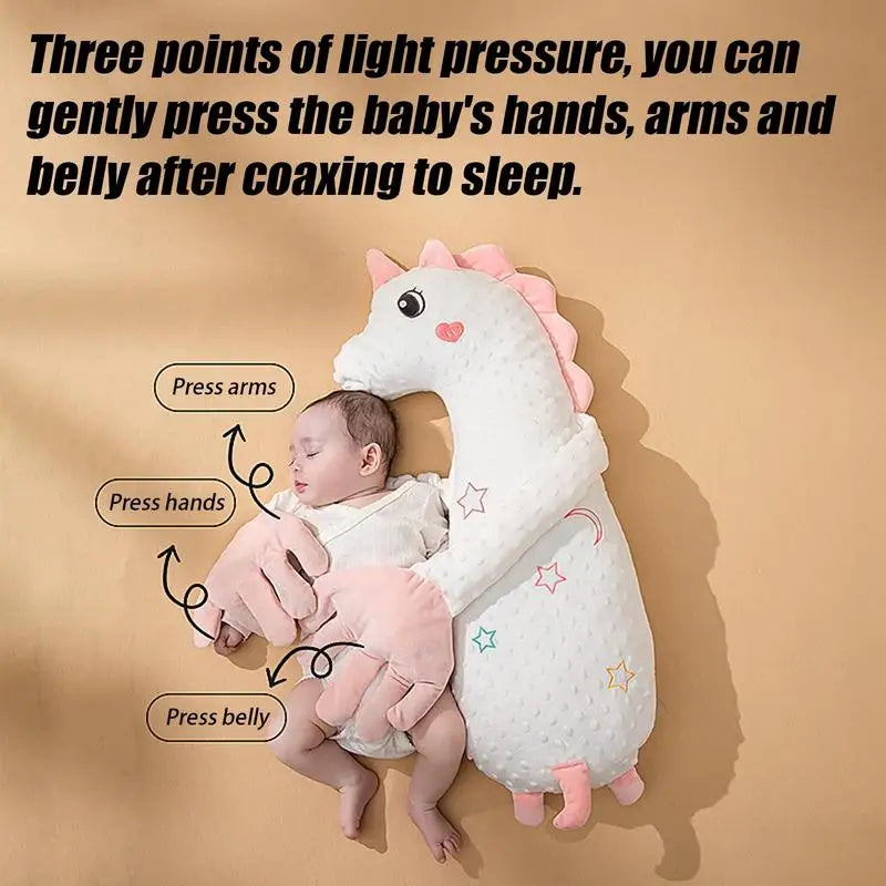 Palm patting toy for infants, designed as a baby sleep aid and comfort item for nurseries.