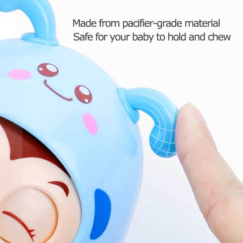 Infant teether, cartoon bee design, interactive educational toy for babies