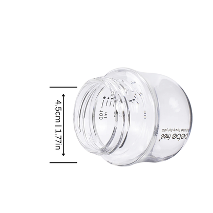 BPA-free glass baby bottle with soft, natural nipple, ideal for newborn essential feeding.