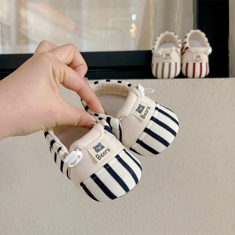 Baby's First soft-sole anti-slip shoes, ideal for first steps with cozy cotton.