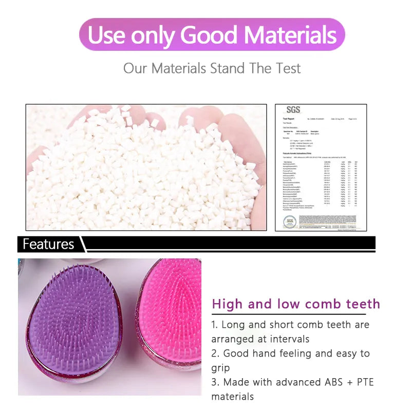 Baby's Gentle Detangling Egg Comb for Healthy Hair